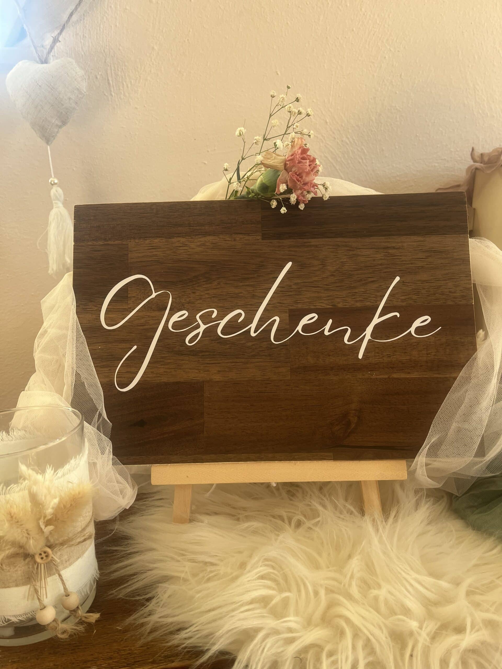 Geschenke Schild